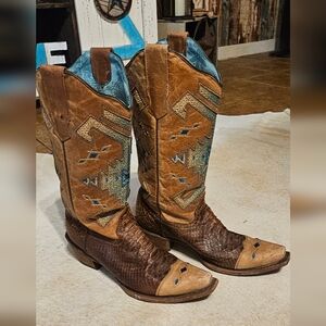 Corral Python Saddle Boots